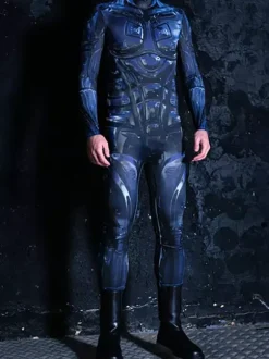 Cyberpunk Combinaisons zentai motifs Halloween Costume Cyberpunk Homme Costumes d'Halloween Homme Costumes pour Couples Homme Costume Robot Costume Science-Fiction Costume Cyber Tenue Burning Man