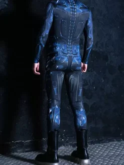 Cyberpunk Combinaisons zentai motifs Halloween Costume Cyberpunk Homme Costumes d'Halloween Homme Costumes pour Couples Homme Costume Robot Costume Science-Fiction Costume Cyber Tenue Burning Man