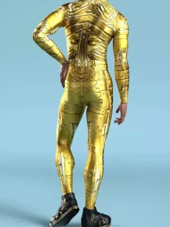 Cyberpunk Combinaisons zentai motifs Halloween Combinaison Zentai pour enfants hommes et femmes costume slim imprimé multicolore tenue de fête de festival fermeture éclair sur le devant