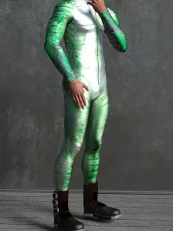 Cyberpunk Combinaisons zentai motifs Halloween Combinaison Zentai pour enfants hommes et femmes costume slim imprimé multicolore tenue de fête de festival fermeture éclair sur le devant