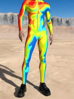 Cyberpunk Combinaisons zentai motifs Halloween Combinaison zentai colorée de science-fiction pour adulte tenue cyberpunk Burning Man fête de vacances tenues de couple rave