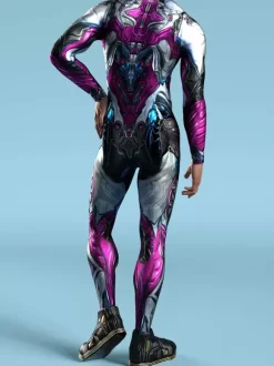 Cyberpunk Combinaisons Zentai à motifs Combinaison cyberpunk Future Tech Combinaison d'armure intégrale imprimée en 3D