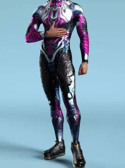 Cyberpunk Combinaisons Zentai à motifs Combinaison cyberpunk Future Tech Combinaison d'armure intégrale imprimée en 3D