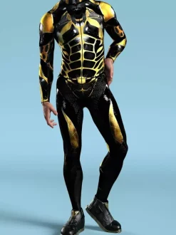Cyberpunk Combinaisons Zentai à motifs Combinaison cyberpunk Future Tech Combinaison d'armure intégrale imprimée en 3D