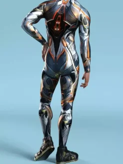 Cyberpunk Combinaisons Zentai à motifs Combinaison cyberpunk Future Tech Combinaison d'armure intégrale imprimée en 3D
