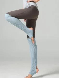 Danse latine Bas ballerines au genou gris Chaussettes Accessoires de danse Déguisements Halloween