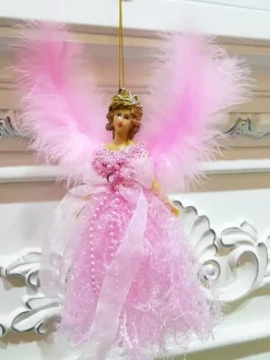 Décoration Ange Fête Polyester Fibre Noël Enfants Noël Déguisement Noël Cadeau Enfant