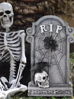 Décoration de pierre tombale d'Halloween ornements de pelouse de cimetière gothiques accessoires de cimetière en résine résistants aux intempéries
