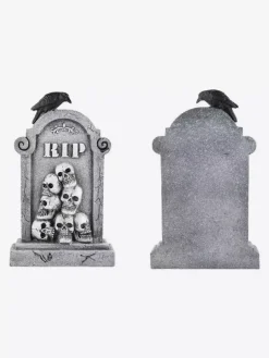 Décoration de pierre tombale d'Halloween ornements de pelouse de cimetière gothiques accessoires de cimetière en résine résistants aux intempéries