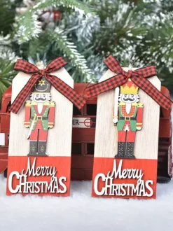 Décorations De Noël Pendentif De Soldat En Bois De Noyer Déguisement Noël Cadeau Enfant