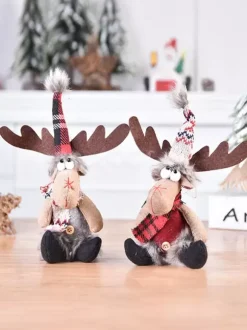 Décorations Poupée Renne Pendentif En Fibre De Polyester De Noël Déguisement Noël Cadeau Enfant