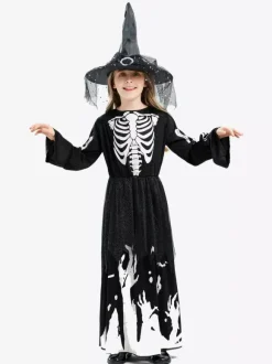 Déguisement de sorcière phosphorescente pour enfants
