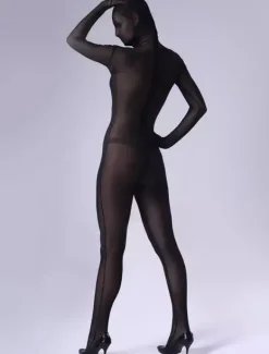 Déguisements Halloween Costume Zentai noir 2026 Bodysuit Déguisements Halloween