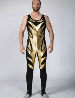 Déguisements Halloween Shiny Métallique 2026 Lutte Singlet Déguisements Halloween