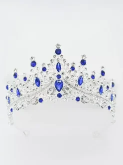 Diadèmes vintage pour femmes couronnes en alliage strass et pierres synthétiques style rétro