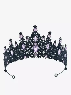Diadèmes vintage pour femmes couronnes en alliage strass et pierres synthétiques style rétro