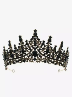 Diadèmes vintage pour femmes couronnes en alliage strass et pierres synthétiques style rétro
