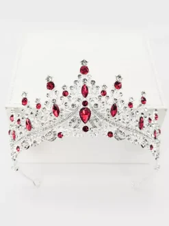 Diadèmes vintage pour femmes couronnes en alliage strass et pierres synthétiques style rétro