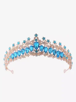 Diadèmes vintage pour femmes en alliage et strass accessoire de tête rétro élégant