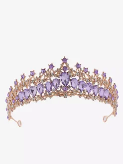 Diadèmes vintage pour femmes en alliage et strass accessoire de tête rétro élégant