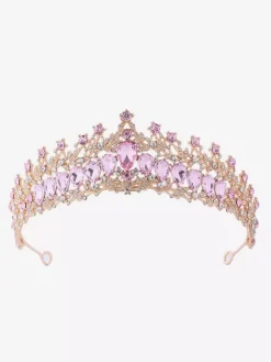 Diadèmes vintage pour femmes en alliage et strass accessoire de tête rétro élégant