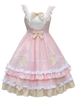 Douce Lolita JSK Robe Neverland Maid Volants Jupes Lolita Pull
