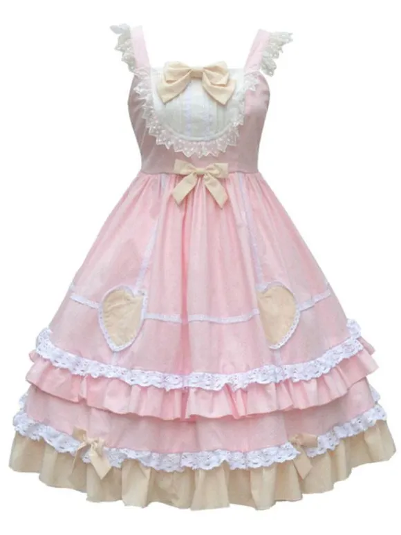 Douce Lolita JSK Robe Neverland Maid Volants Jupes Lolita Pull