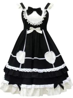 Douce Lolita JSK Robe Neverland Maid Volants Jupes Lolita Pull