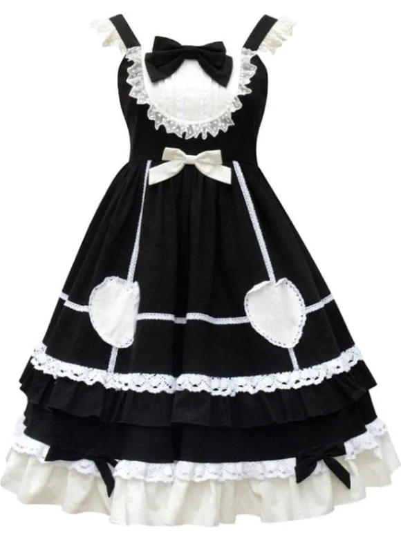 Douce Lolita JSK Robe Neverland Maid Volants Jupes Lolita Pull