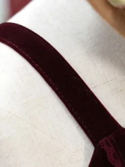Douce Lolita JSK Robe Velours Lacet Ruffle Lolita Pull Jupes Bordeaux