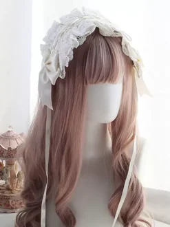 Douce Lolita Coiffure Lacet Avec Noeuds Lolita Déguisements Halloween