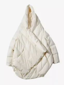 Doudoune femme en duvet de canard irrégulier