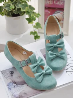 Doux Lolita Chaussures Lolita Talon Bows Prisme Pompes Déguisements Halloween