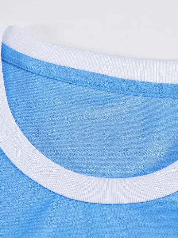Ensemble 3 pièces : Maillot domicile bleu de Manchester City 26/27 maillot n° 9 Haaland n° 47 Foden n° 10 Cherki