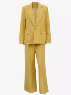 Ensemble 2 pièces jaune costume oversize et pantalon large pour l'automne 2026
