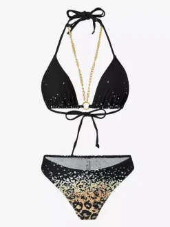 Ensemble bikini dos nu et cache-maillot de bain 3 pièces à imprimé léopard 2026
