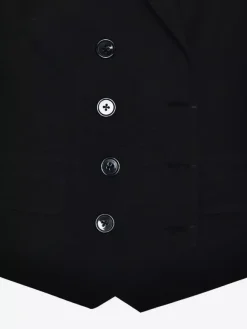 Ensemble de bureau deux pièces pour femme gilet croisé à revers et jupe longue plissée tenue d'été 2026