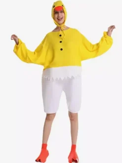 Ensemble de combinaisons de poussins de carnaval d'Halloween pour adultes