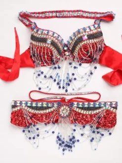 Ensemble de danse du ventre 3 pièces pour femme