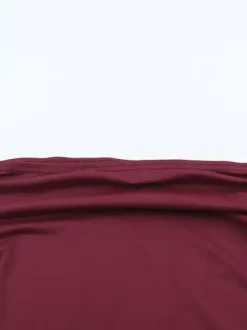 Ensemble deux pièces bordeaux chic pour rendez-vous : jupe sans manches dos nu à col en V