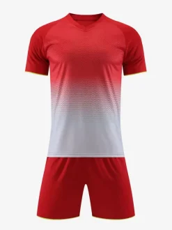 Ensemble Maillot De Football Respirant Homme Sport Flocage Personnalisé Bleu Blanc