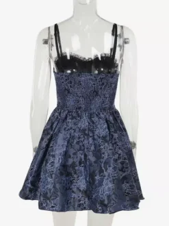 Ensemble robe nuisette et blouse en dentelle à motif floral style gothique lolita costume d'  cosplay