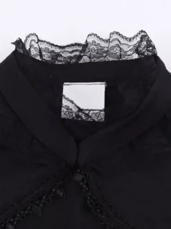 Ensemble robe nuisette et blouse en dentelle à motif floral style gothique lolita costume d'  cosplay