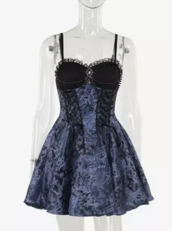 Ensemble robe nuisette et blouse en dentelle à motif floral style gothique lolita costume d'  cosplay