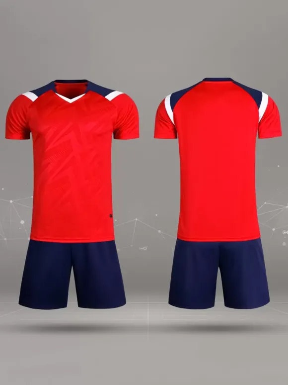 Ensemble Sport Football Manches Courtes 2 Pièces Personnalisation Homme