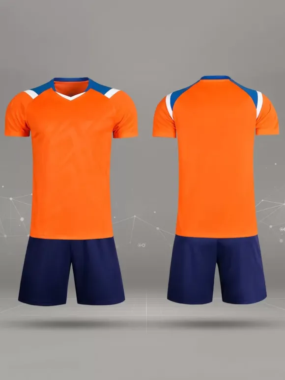 Ensemble Sport Football Manches Courtes 2 Pièces Personnalisation Homme