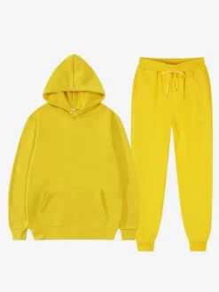 Ensemble Vêtements De Sport Hommes À Capuche Confortable