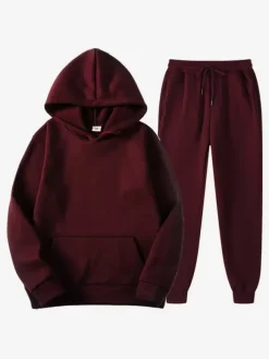Ensemble Vêtements De Sport Hommes À Capuche Confortable