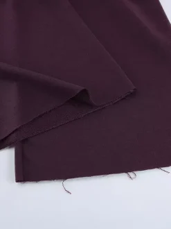 Ensemble athleisure pour femmes actives - Survêtement prune à capuche et fermeture éclair jambes larges - Collection printemps 2026 - Vêtements de yoga et de détente