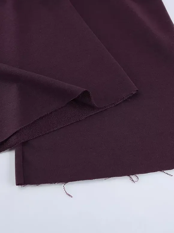 Ensemble athleisure pour femmes actives - Survêtement prune à capuche et fermeture éclair jambes larges - Collection printemps 2026 - Vêtements de yoga et de détente